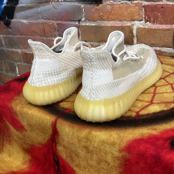 ADIDAS-men’s ‘Natural’ YEEZY BOOST 350 V2 lace-up running shoes